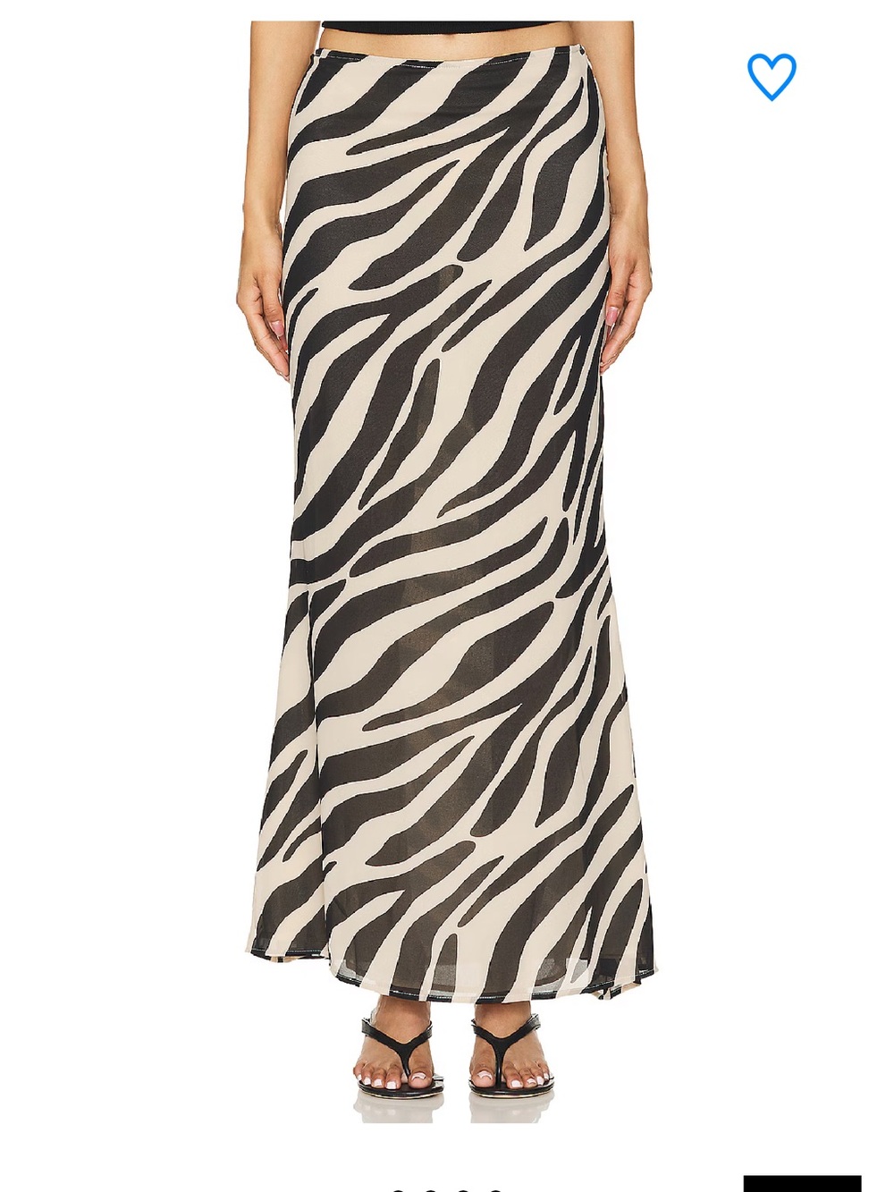 superdown Zebra-Print Maxi Skirt size Small